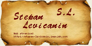 Stepan Levičanin vizit kartica